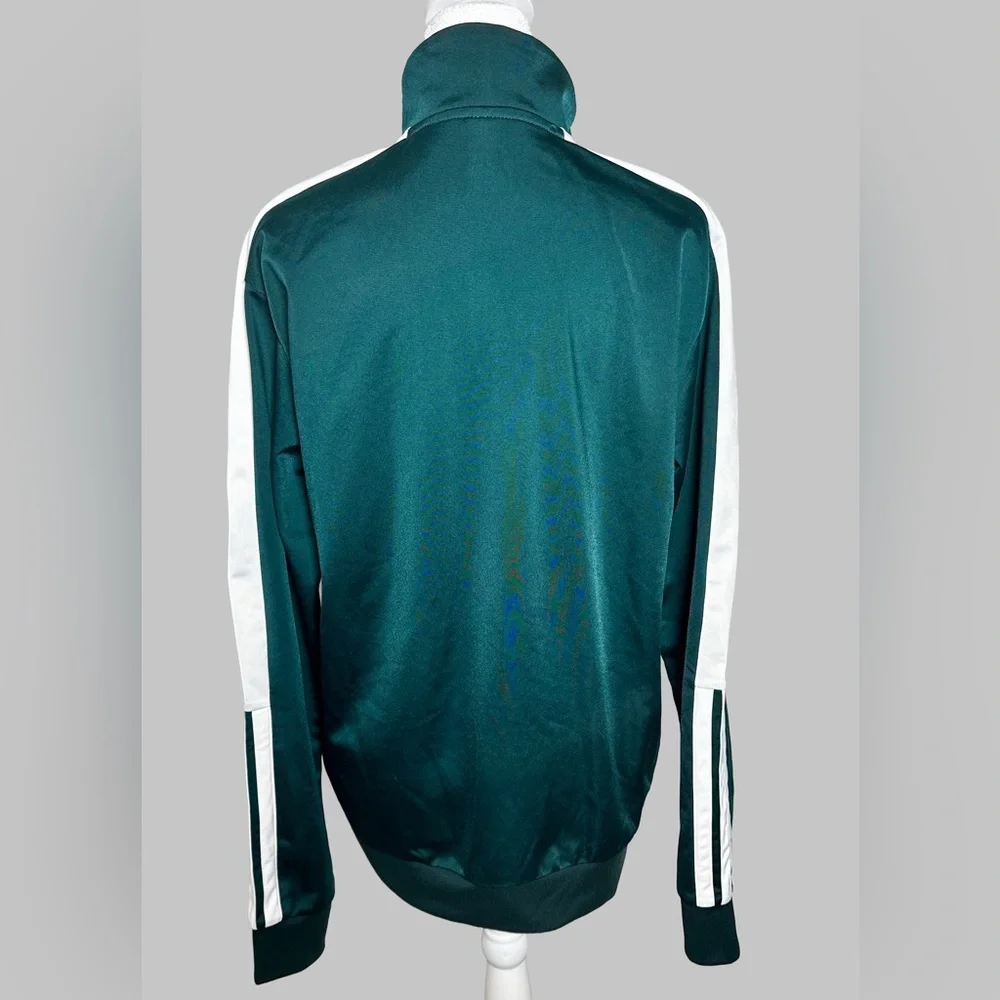 Adidas Teal and White Colorblock Track Jacket NWOT